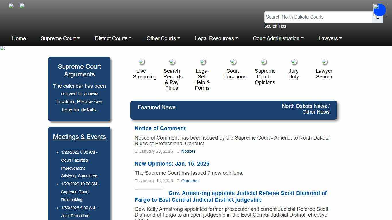 North Dakota Court System